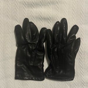Black Leather Men's Gloves